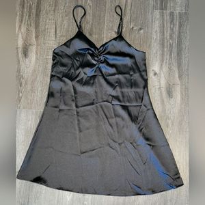 Foxblood Talena satin slip dress🖤